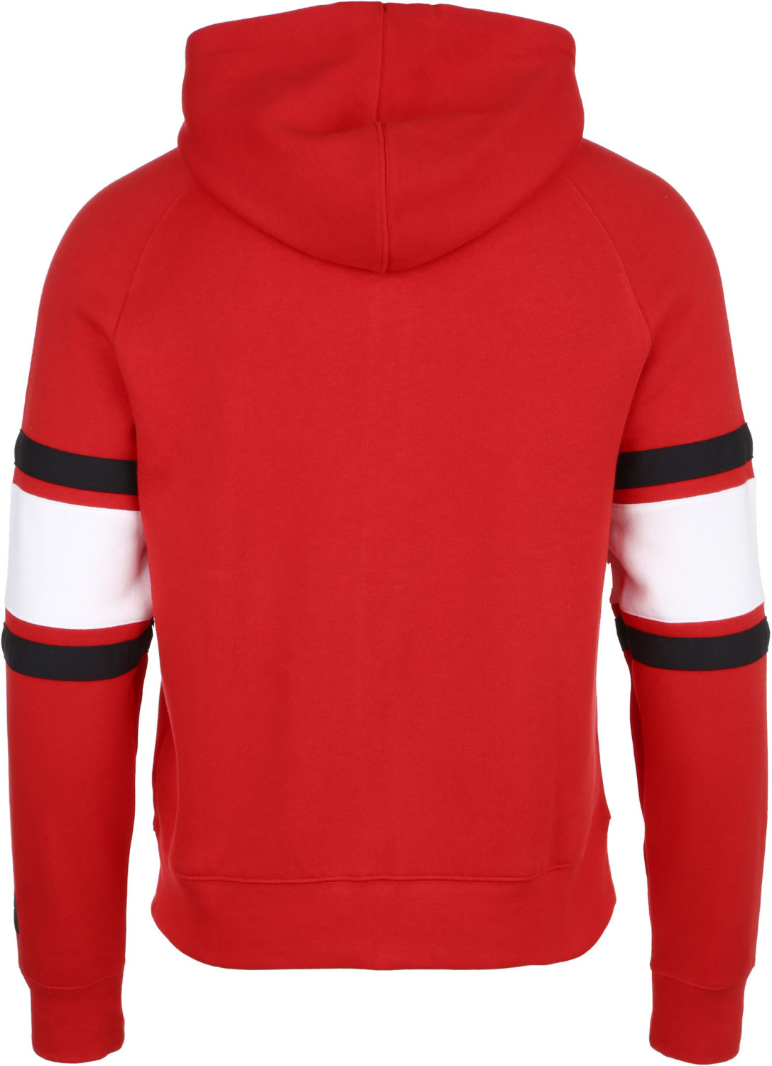 nike red and white sweatshirt