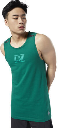 Reebok LES MILLS Performance Cotton Tanktop clover green Men (ED0570)
