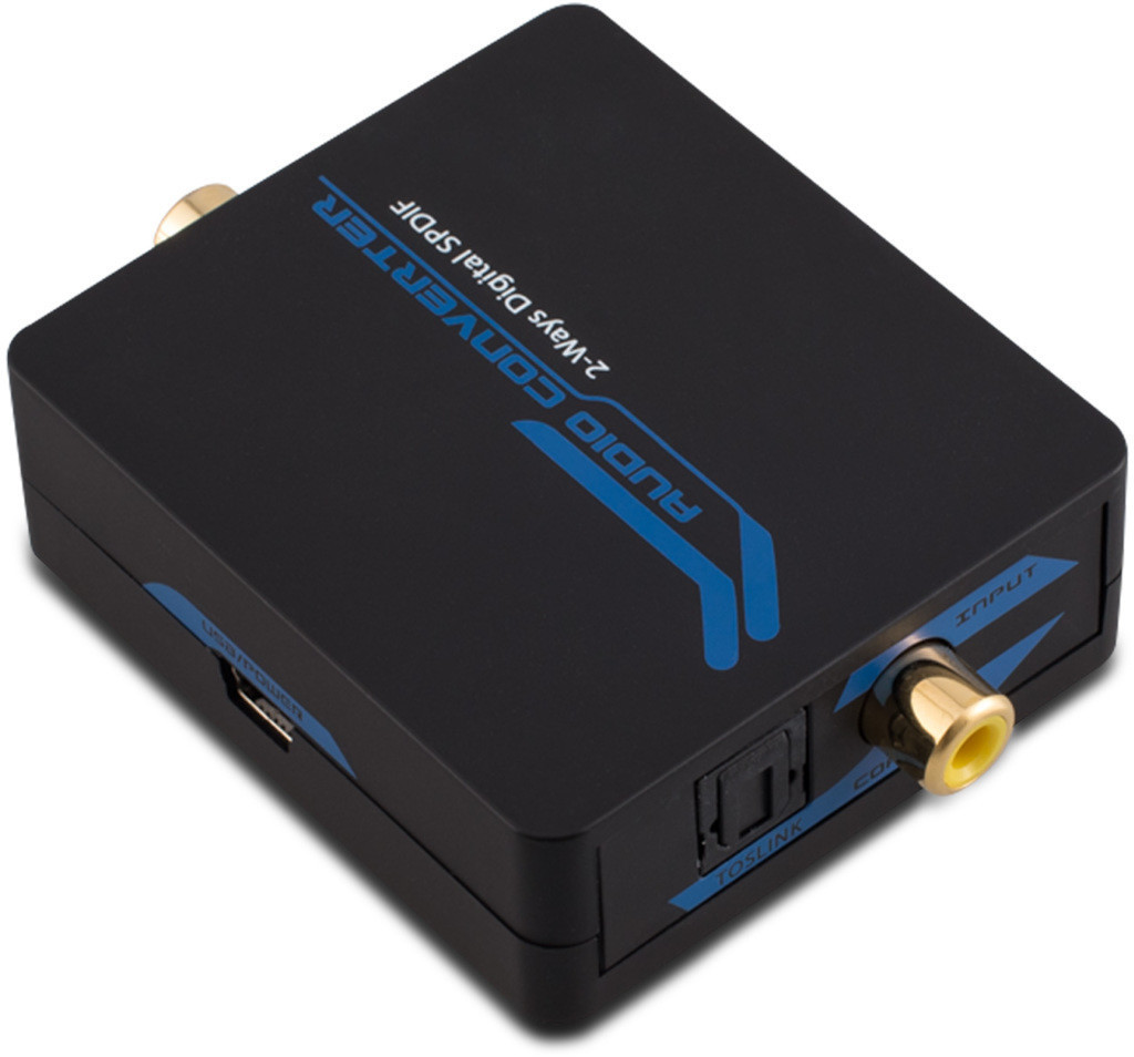 kwmobile Koaxial Toslink Converter Digital SPDIF Konverter Audio