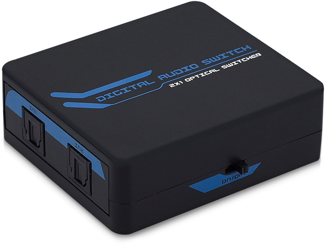 kwmobile Digital Audio Switch 2x1 Optical Switch