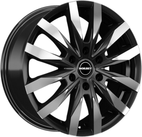 Borbet CW6 (7.5x18) black polished matt