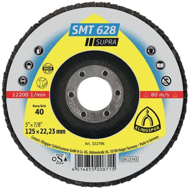 Klingspor SMT 628 115 x 22,23 mm, K 80 (322793)