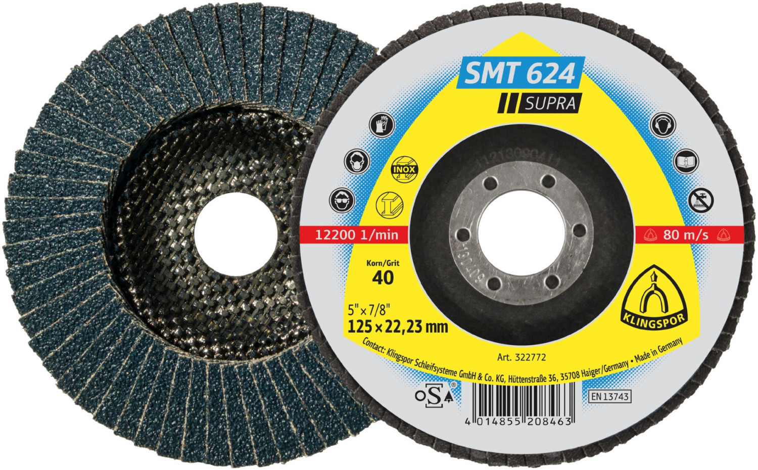 Klingspor SMT 624 115 x 22,23 mm, K 36 (322764)