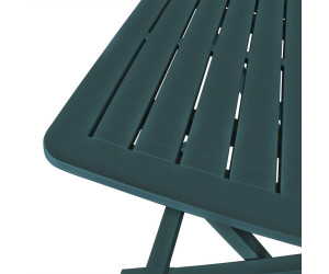 vidaXL Table de jardin pliable en plastique vert au meilleur prix