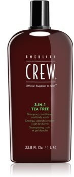 Photos - Shower Gel American Crew Am & Body 3-IN-1 Tea Tree shampoo, conditioner 
