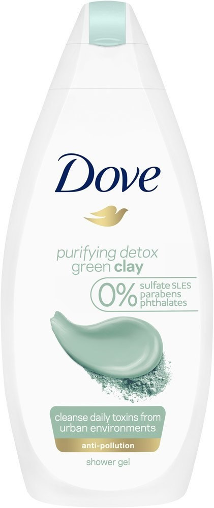 Dove Purifying Detox Green Clay Cleansing Shower Gel (500ml)