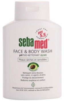 Sebamed Wash gentle wash emulsion for body and face with olive oil (200ml)