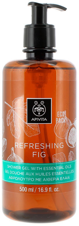 Apivita Refreshing Fig refreshing shower gel with essential oil (500ml)