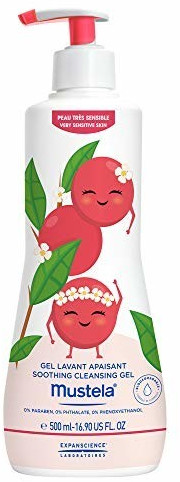 Mustela Bébé soothing bath and shower gel for sensitive epidermis (500ml)
