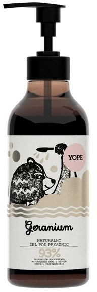 YOPE Geranium Natural Shower Gel (400ml)