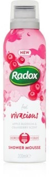 Radox Feel Vivacious nourishing shower foam Apple Blossom & Cranberry Scent (200ml)