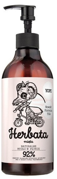 YOPE Tea & Mint natural liquid soap for the hands with smoothing effect (500ml)