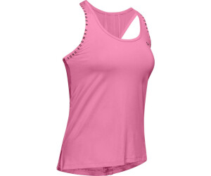 Under Armour Women's Tank Top 100% Polyester Velocity Tank 1291294 Pink  (Large)