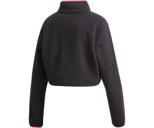 women's adidas turtleneck crop fleece sweatshirt