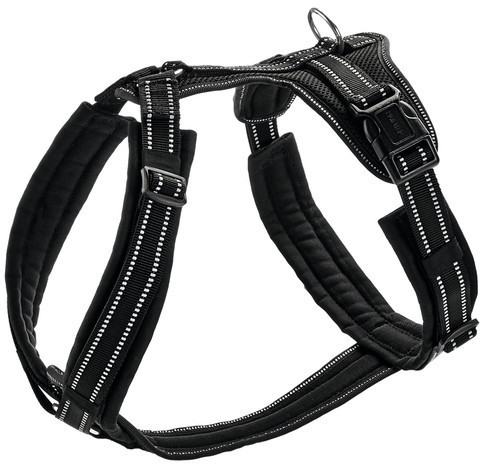 HUNTER Harnais pour chien S-M Black Grey HUNTER Harnais pour chien S-M Black Grey