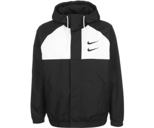 Nike Men's Woven Hooded Jacket Sportswear Swoosh (CJ4888-011) black/white/particle grey/black