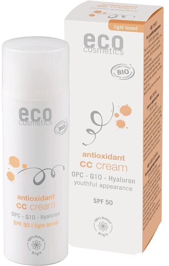 Eco Cosmetics Antioxidant CC Cream SPF 50 Light Toned (50ml)
