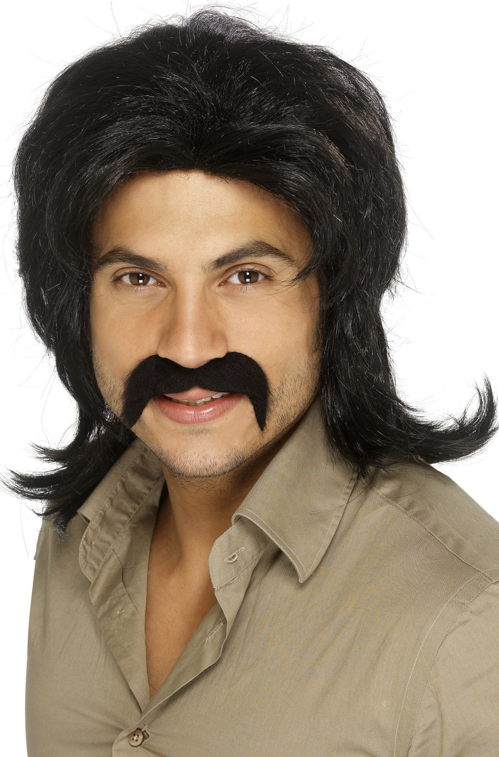 Smiffy's 70s black adult wig