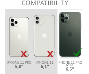Handykette Handyhülle Kompatibel mit Apple iPhone 11 Pro Hülle,Kordel zum Umhängen Schutzhülle Transparent Weich Silikon Flexibel Case für Apple iPhone 11 Pro Schwarz 