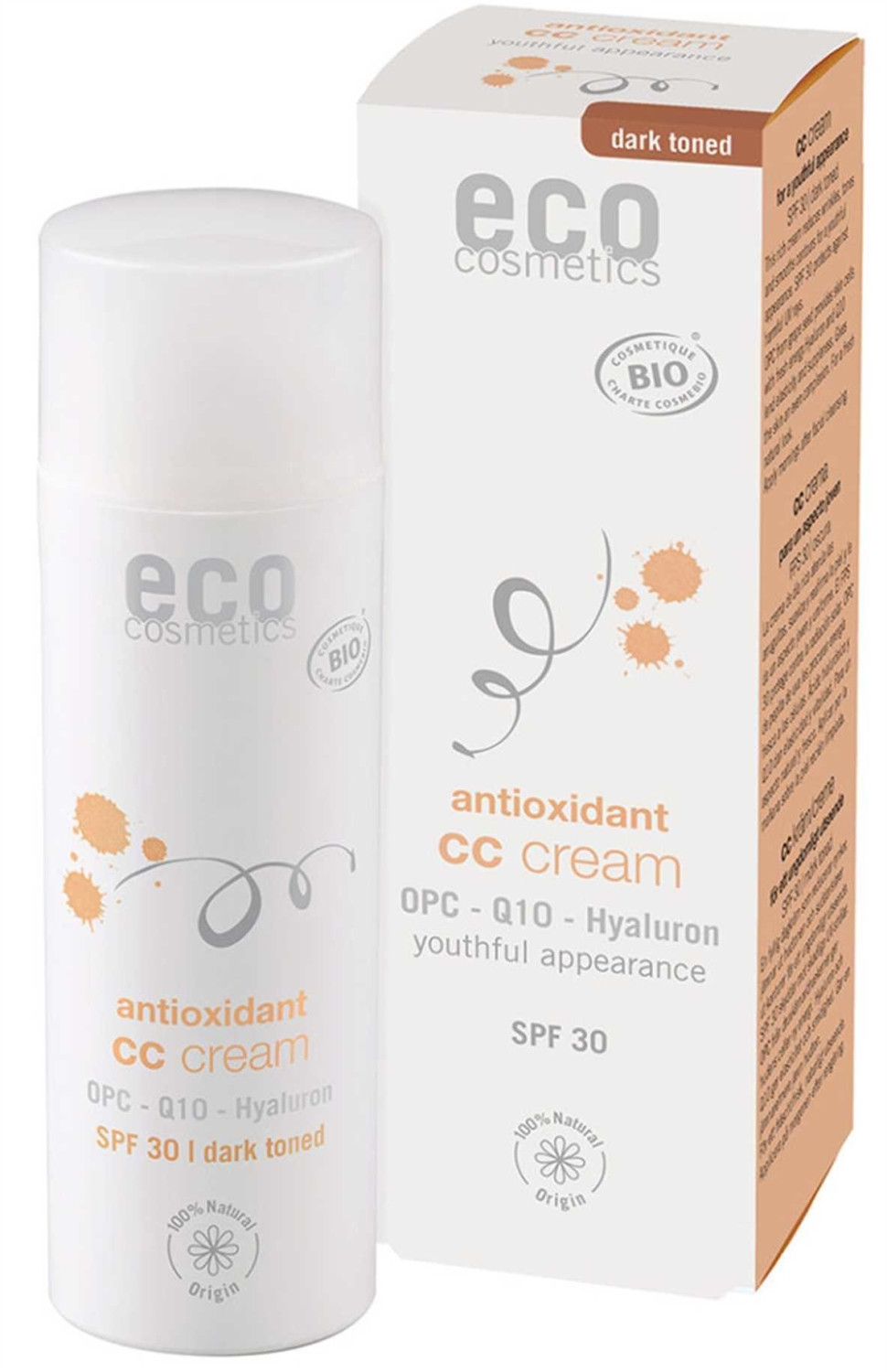 Eco Cosmetics Antioxidant CC Cream SPF 30 Dark Toned (50ml)