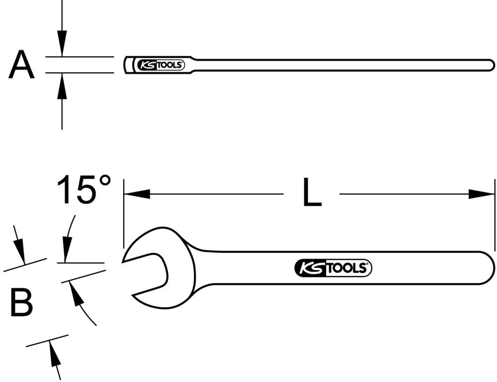 KS Tools KS Tools Ratschen-Maulschlüssel mit Schutzisolierung, 17 mm - Schraubenschlüssel