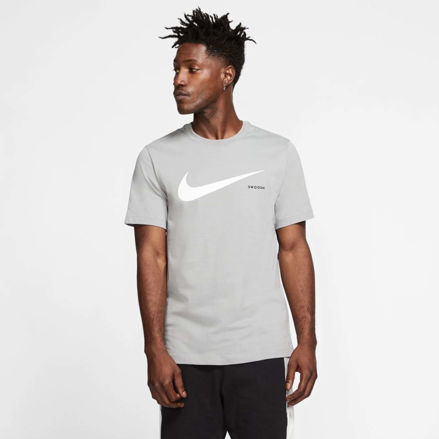 Nike Sportswear Swoosh T-Shirt Men (CK2252) particle grey/white