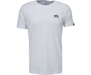 ALPHA INDUSTRIES Herren Basic T-Shirt Mit Kleinem Logo – Aus Weicher Baumwolle, Regular Fit