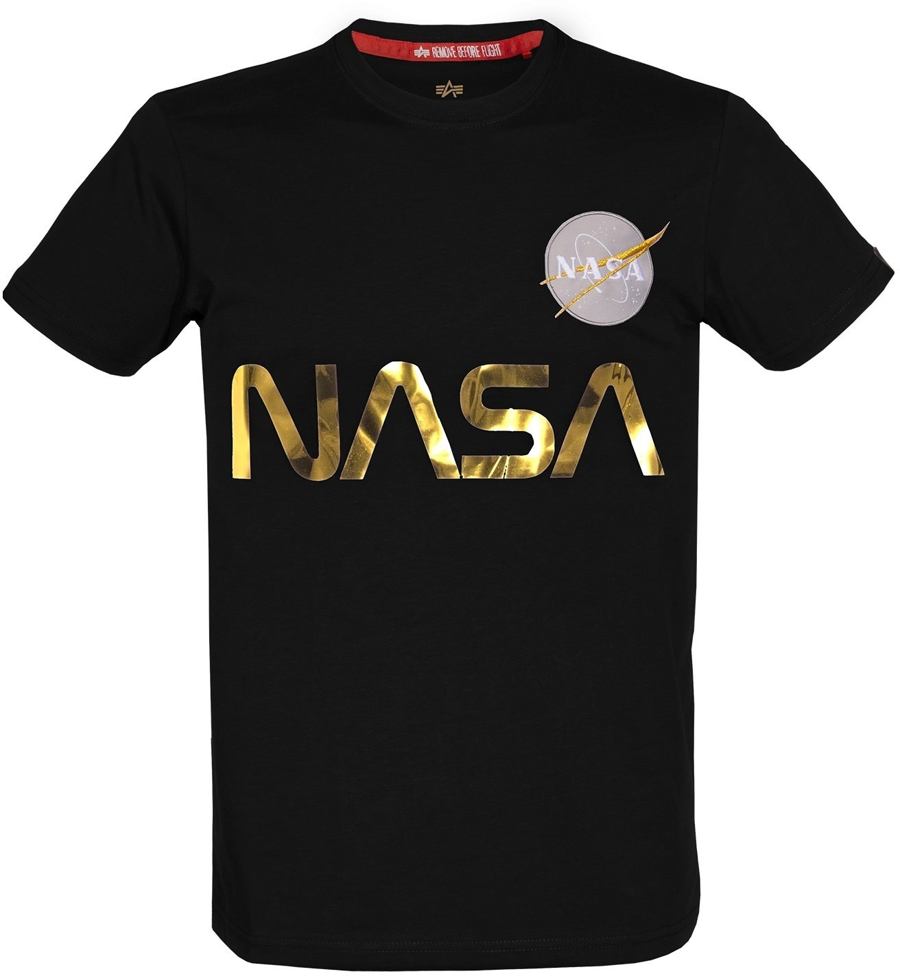 Alpha Industries NASA Reflective T-Shirt (178501) black/gold