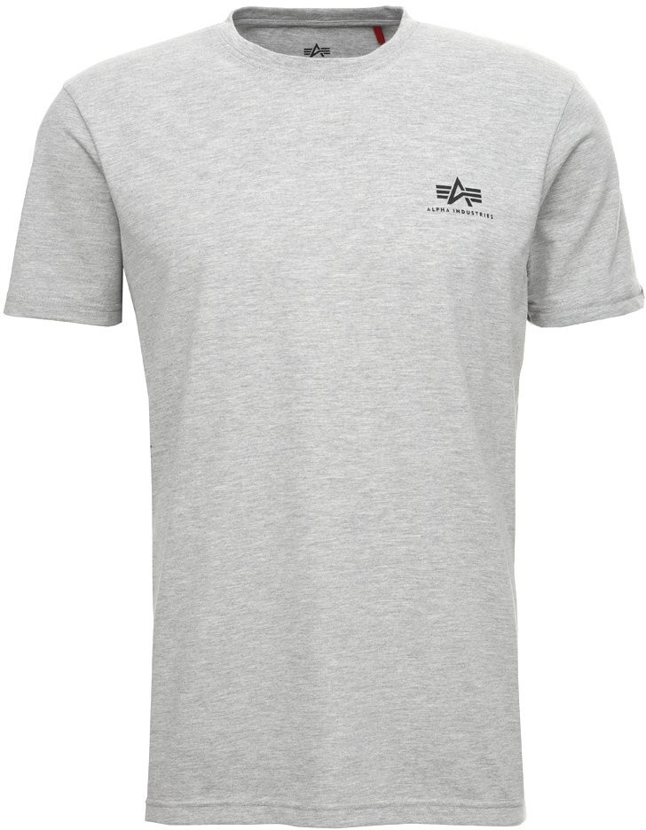 Alpha Industries Basic T Small Logo grey