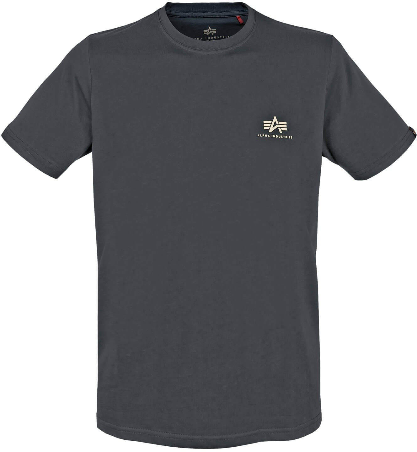 Alpha Industries Basic T Small Logo black/grey