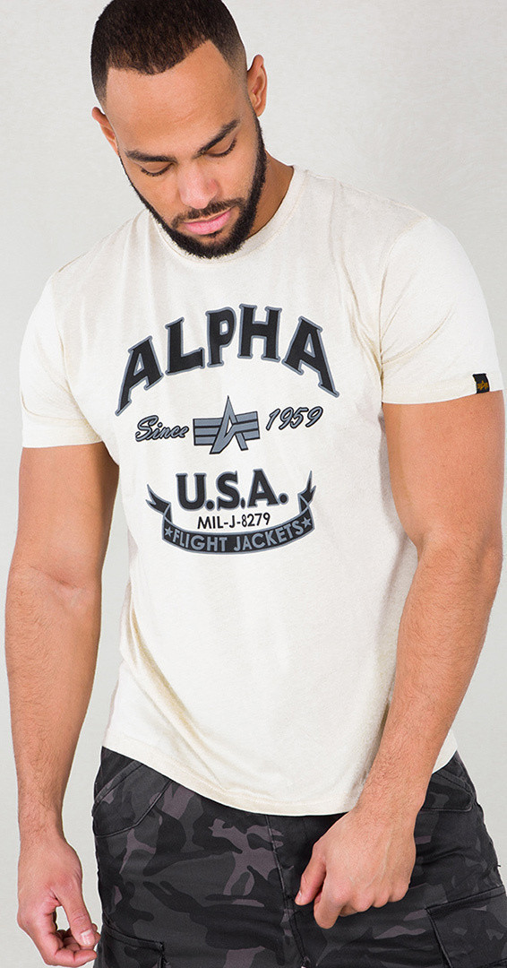 Alpha Industries Alpha FJ T-Shirt (196504) creme