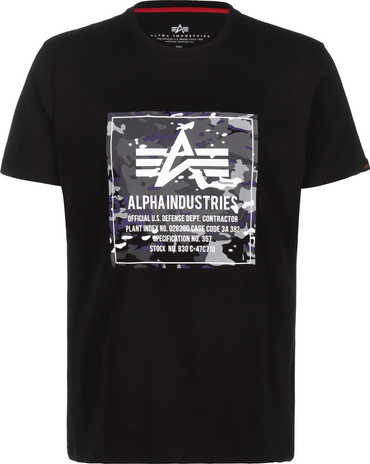 Alpha Industries Camo Block T-Shirt (198504) black