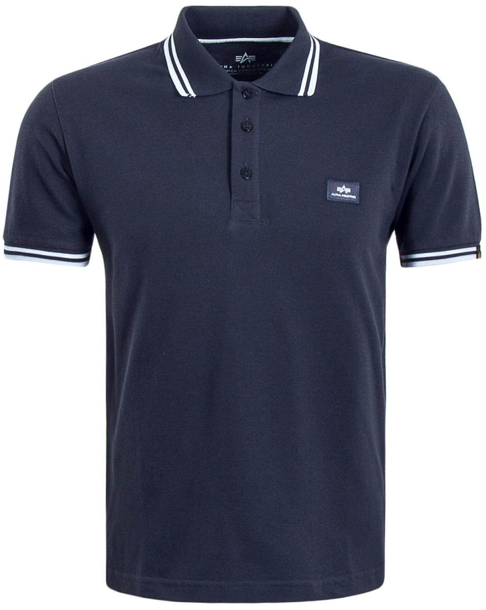 Alpha Industries Twin Stripe Polo II (166602) navy/white