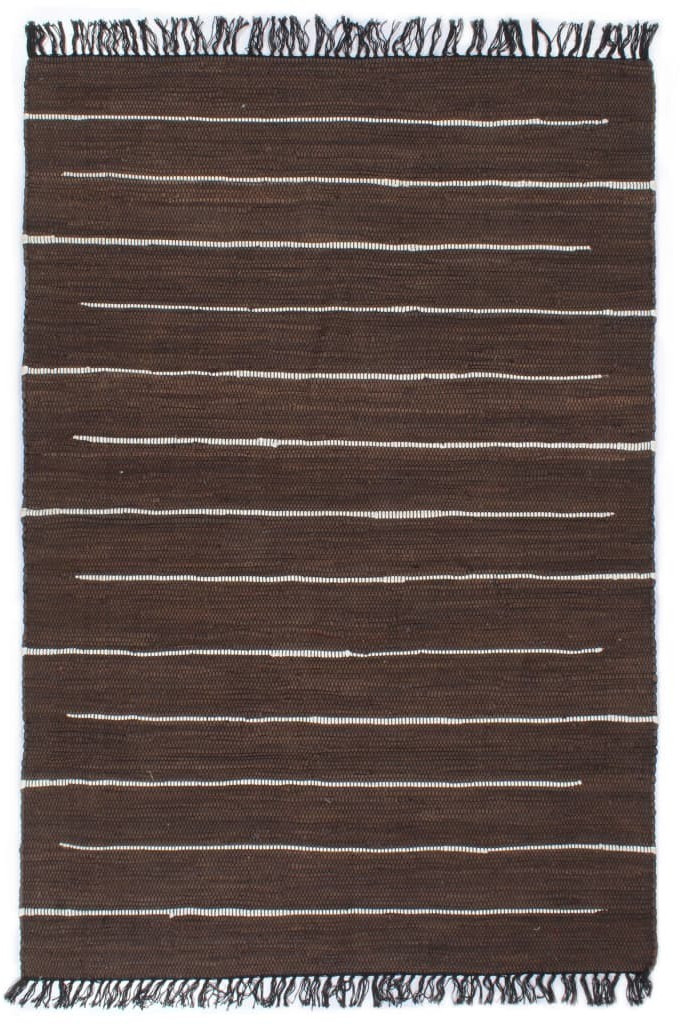 VidaXL Cotton Brown Kilim 160 x 230 cm