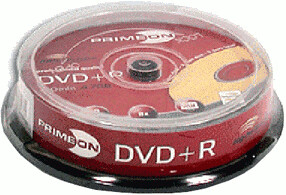 Primeon DVD+R DL 8,5GO 240min 8x imprimable cake box de 10 pièces