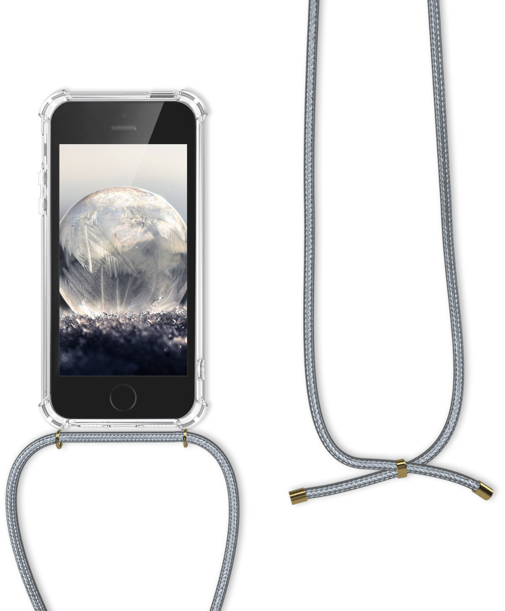 Kwmobile Necklace Case Für Google Pixel 5 – Mit Umhängekette, Aus Silikon, Schwarz & Flexibel