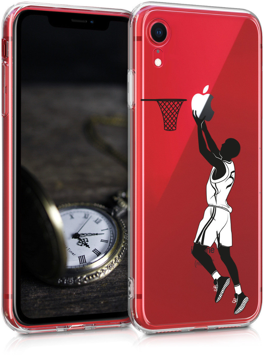 kwmobile Apple iPhone XR Hülle - Handyhülle für Apple iPhone XR - Handy Case  in Sport Basketball Design Schwarz Weiß Transparent ab 5,49 €