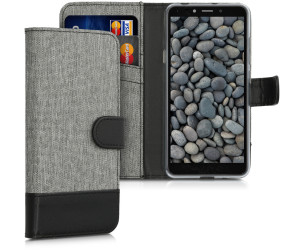 Kwmobile Lg K20 2019 Hulle Kunstleder Wallet Case Fur Lg K20 2019 Mit Kartenfachern Und Stand Grau Schwarz Ab 9 99 Preisvergleich Bei Idealo De