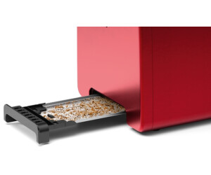 perfekt für 2 Scheiben Toast Liftfunktion schwarz 970 W Bosch Kompakt Toaster DesignLine TAT3P423DE breit integrierter Edelstahl-Brötchenaufsatz mit Abschaltautomatik mit Auftaufunktion 