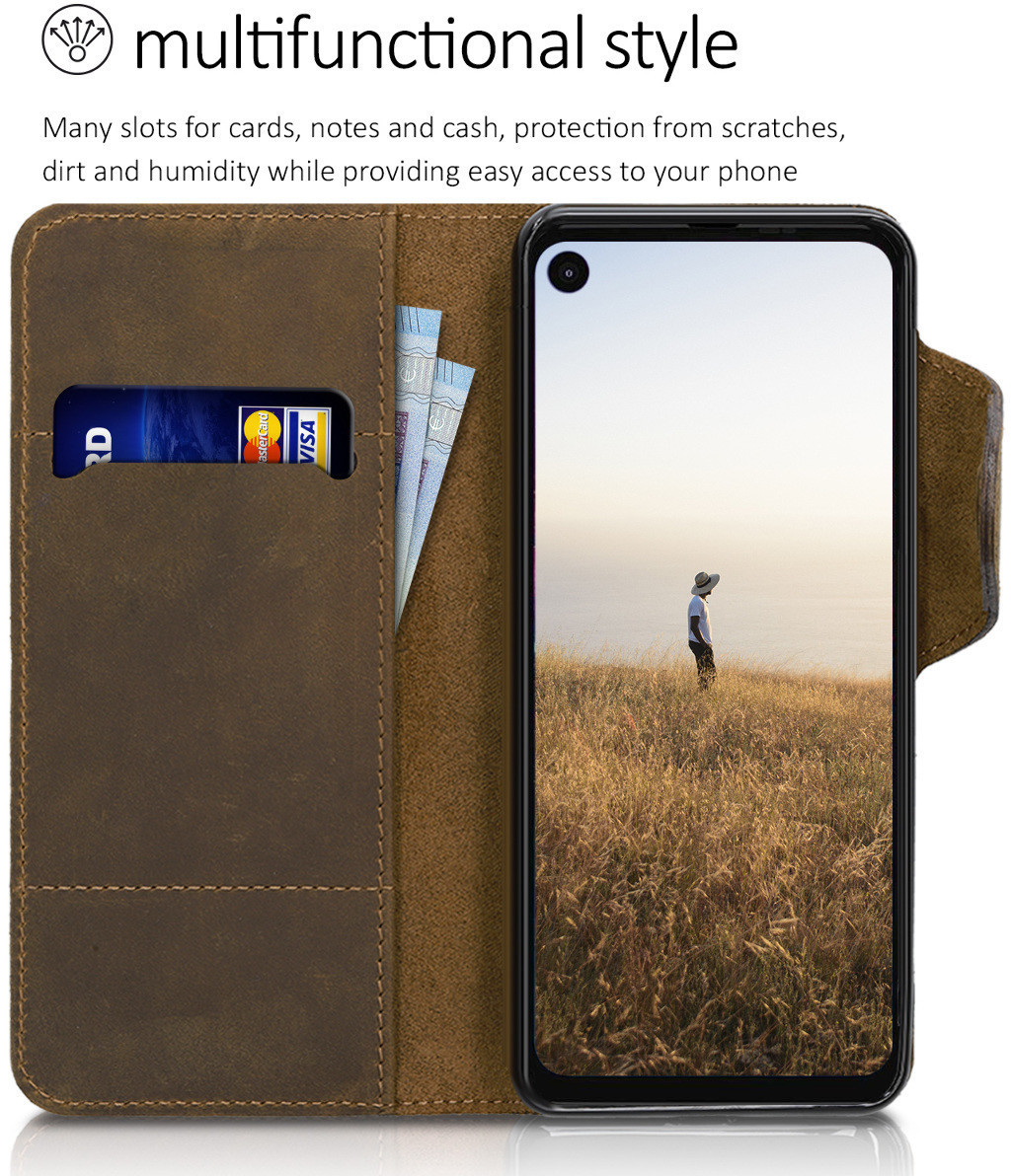 SCL Handyhülle Für Motorola One Action – Carbon-Look, Stoßfest & Rutschfest In Blau