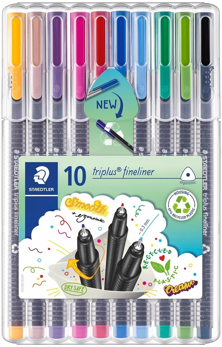 Staedtler Triplus Fineliner 334 - Pochette de 10