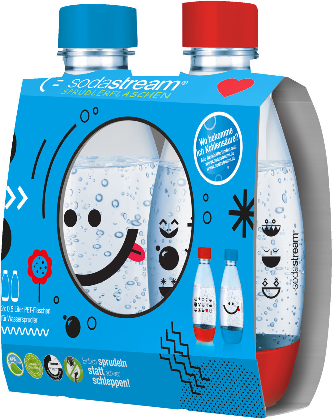 SodaStream PET-Flasche 0,5L Duopack Kids Edition ab 14,27 €