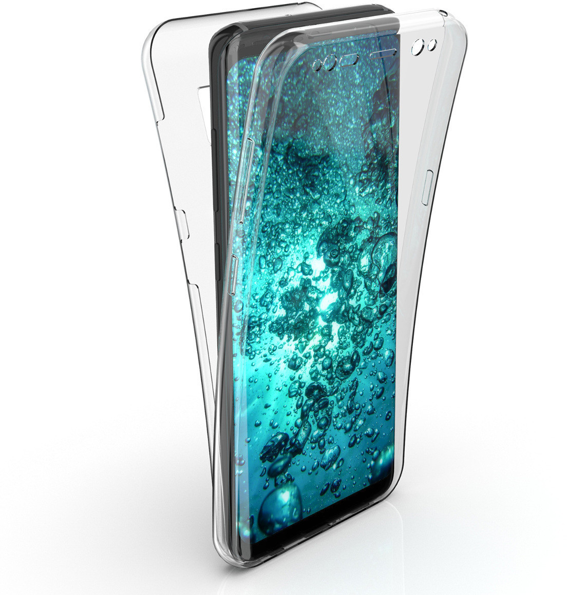 kwmobile Samsung Galaxy S8 Hülle - Silikon Komplettschutz Handy Cover Case  Schutzhülle für Samsung Galaxy S8 - Transparent ab 4,99 €
