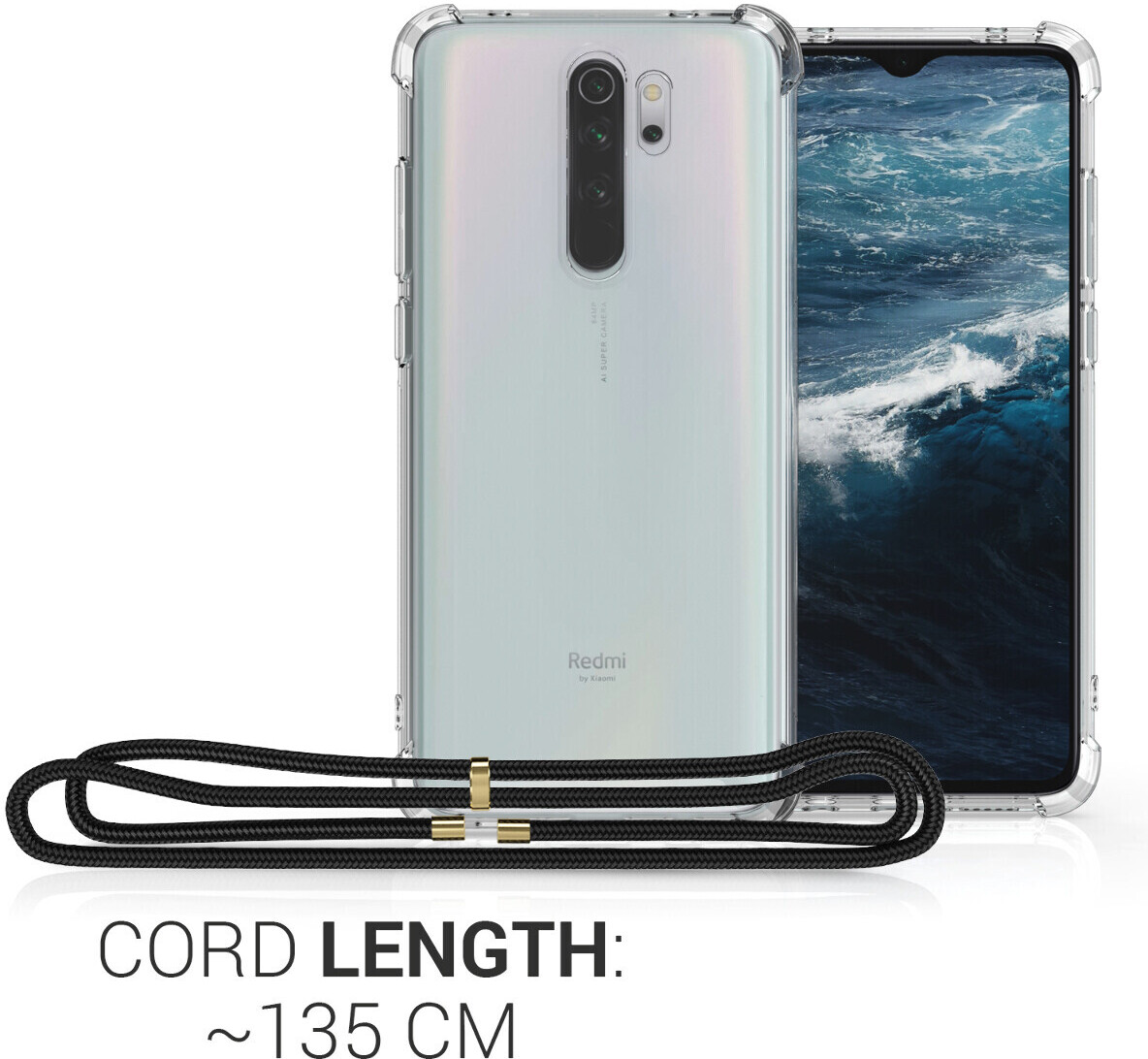 Kwsilicon Handyhülle Transparent Für Xiaomi Redmi Note 8 Pro - Durchsichtige Schutzhülle Aus TPU, Flexibel Und Griffig