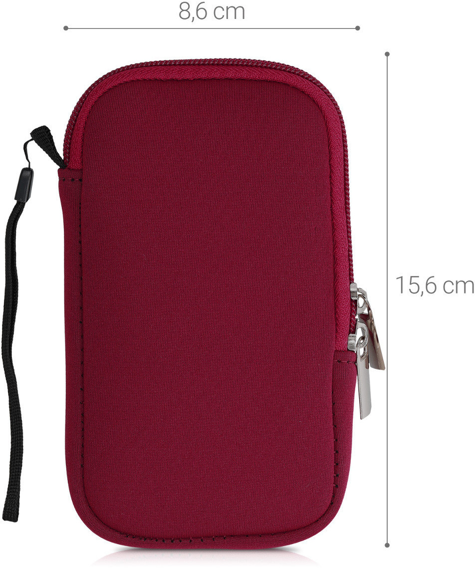 kwmobile Handytasche für Smartphones S - 4,5 - Neopren Handy Tasche Hülle  Cover Case Schutzhülle Blau - 14,4 x 8,3 cm Innenmaße ab 10,29 €