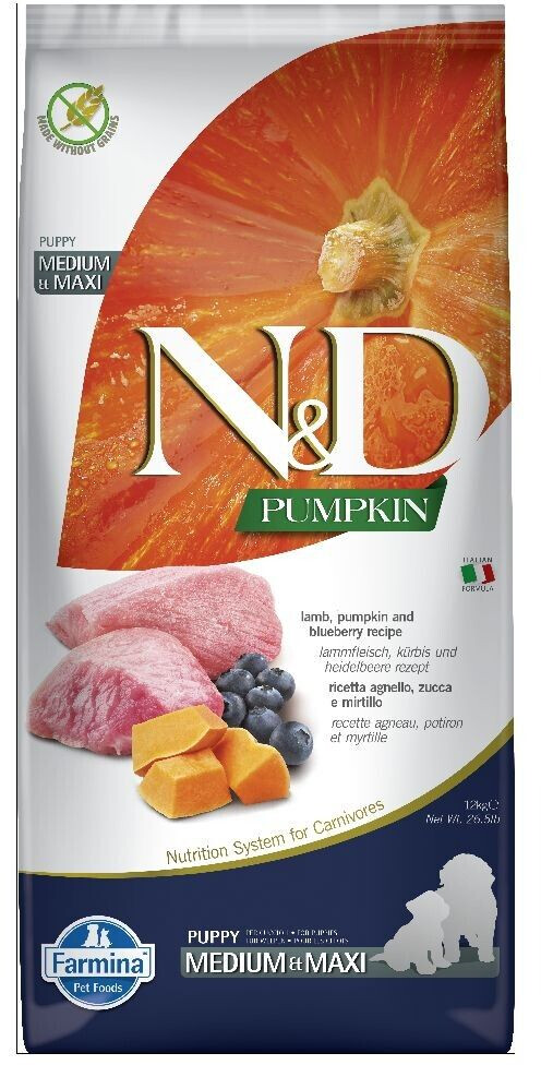Farmina N&D Pumpkin Grain Free Lamb&Blueberry Puppy