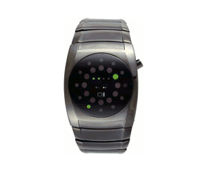 The One Lightmare L202G2 Orologio Da Uomo, Cassa Rettangolare Nera In Acciaio, Vetro Minerale, Indicazione Binaria