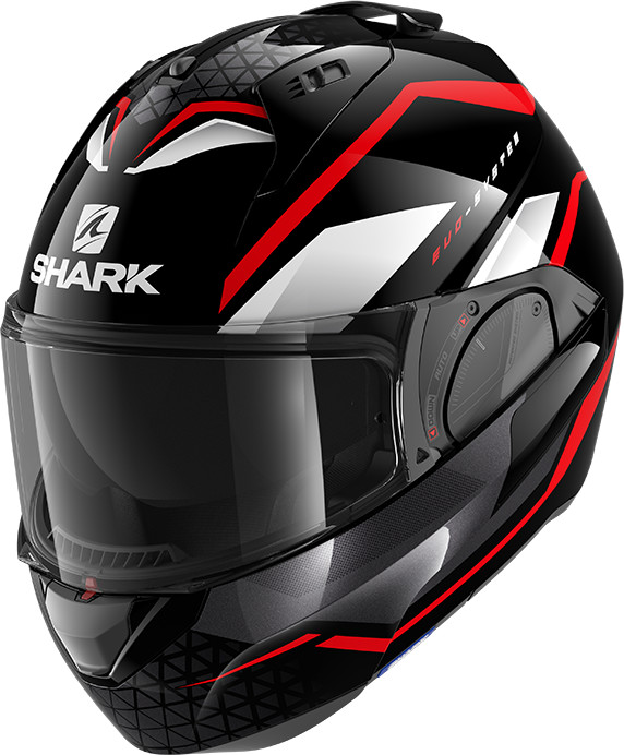 Photos - Motorcycle Helmet SHARK Evo-ES Yari Black/Red/White 