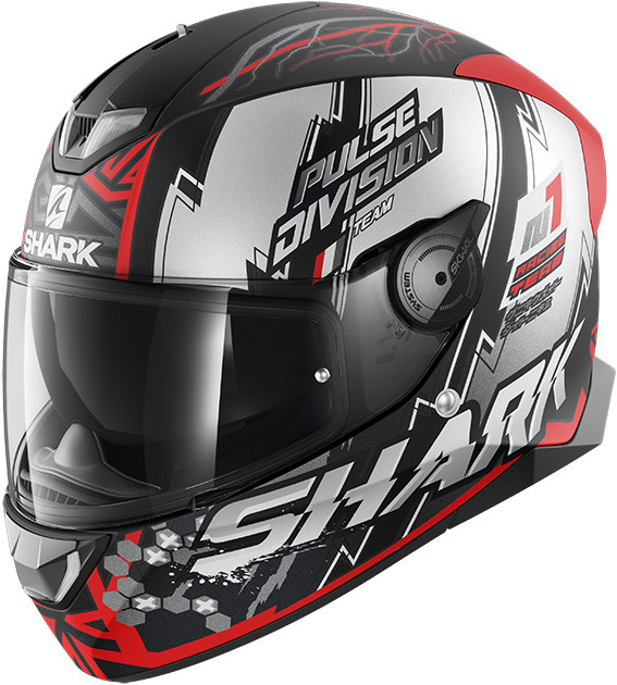 Photos - Motorcycle Helmet SHARK Skwal 2 Noxxys Black/Red/Silver 