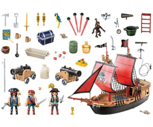  Pirateninsel  Totenkopf  Fahne  Piratenschiff  Piraten playmobil® Flagge 